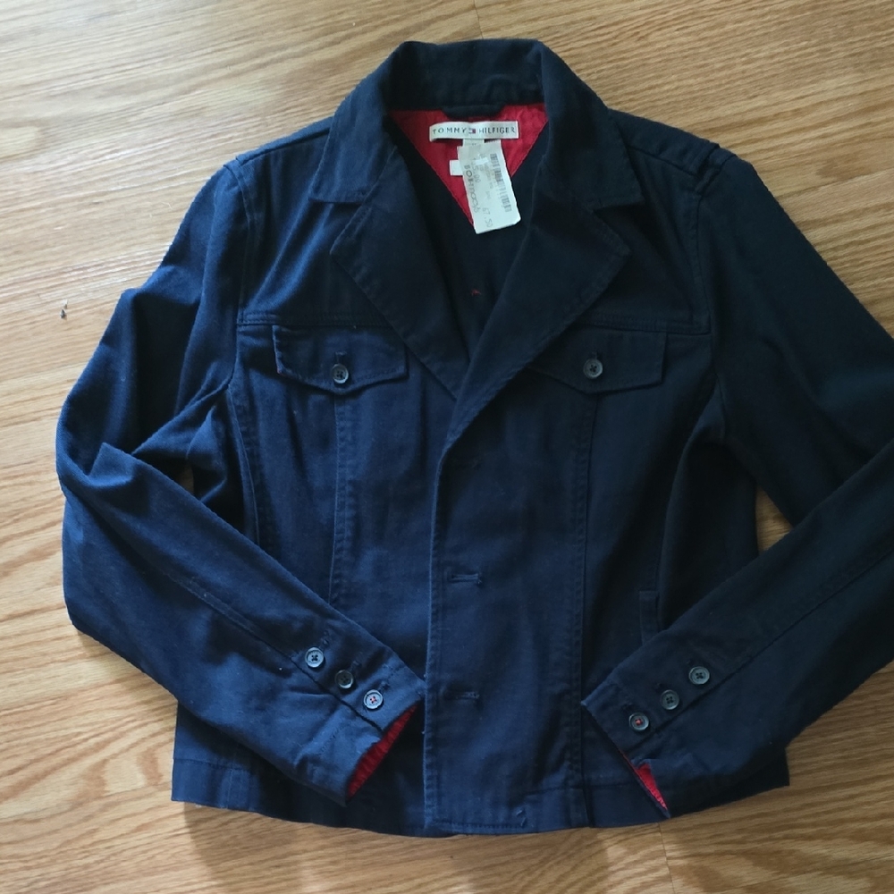 Tommy Hilfiger Red and Black Jacket